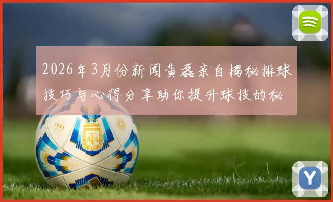 2026年3月份新闻黄磊亲自揭秘排球技巧与心得分享助你提升球技的秘诀